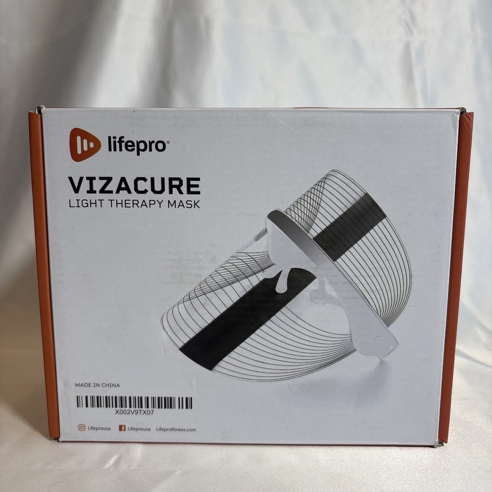 LifePro Vizacure LED Face & Neck Skincare Mask Light Therapy